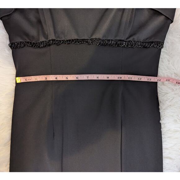 Y2K Morgan & Co. by Linda Bernell Strapless Beaded Formal Dress Black Size 7/8 - Picture 9 of 13